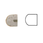 Walnut Travertine Polished 1x12 Rope Liner Walnut Travertine Polished 1x12 Rope Liner - American Tile Depot
