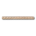 Walnut Travertine Polished 1x12 Rope Liner Walnut Travertine Polished 1x12 Rope Liner - American Tile Depot