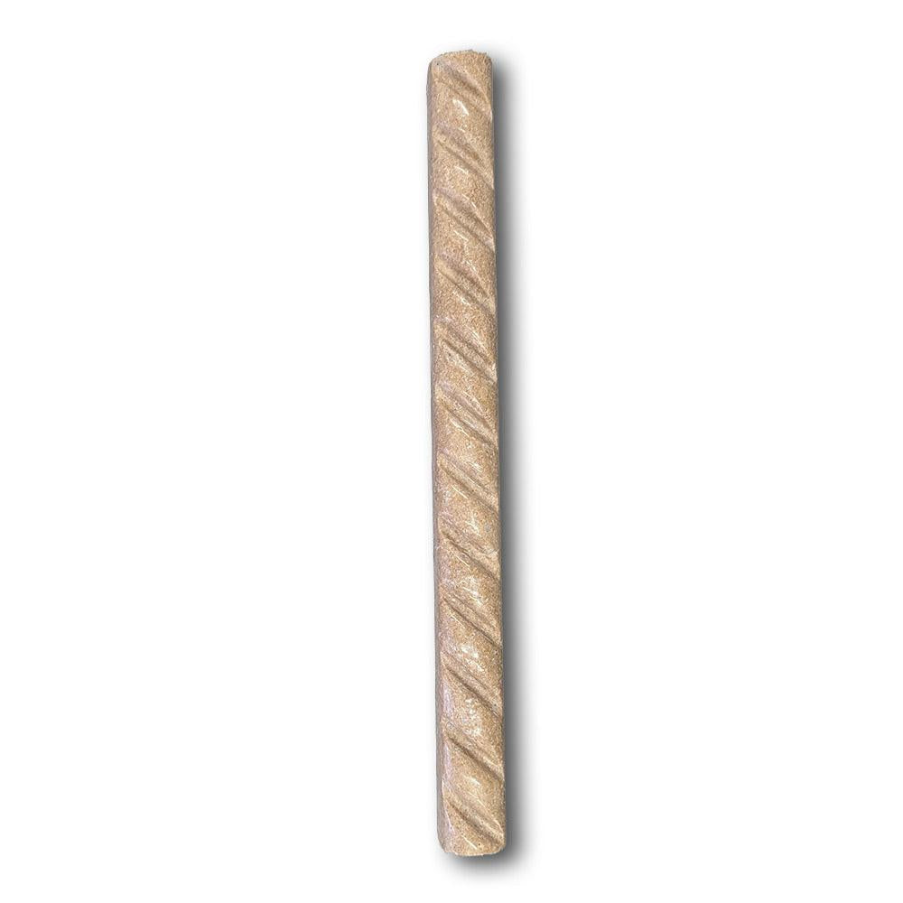Walnut Travertine Polished 1x12 Rope Liner Walnut Travertine Polished 1x12 Rope Liner - American Tile Depot