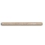 Walnut Travertine Polished 3/4x12 Bullnose Liner Walnut Travertine Polished 3/4x12 Bullnose Liner - American Tile Depot