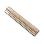 Walnut Travertine Polished OG-1 Chair Rail Molding Trim Walnut Travertine Polished OG-1 Chair Rail Molding Trim - American Tile Depot