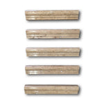 Walnut Travertine Polished OG-1 Chair Rail Molding Trim Walnut Travertine Polished OG-1 Chair Rail Molding Trim - American Tile Depot