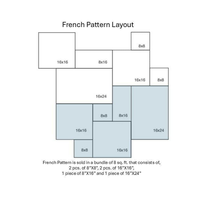 Walnut Travertine Tumbled French Pattern Tile Walnut Travertine Tumbled French Pattern Tile - American Tile Depot