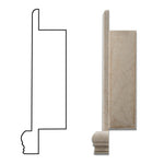 White Pearl / Botticino Marble Hand-Made Custom Shampoo Niche / Shelf - SMALL - Honed White Pearl / Botticino Marble Hand-Made Custom Shampoo Niche / Shelf - SMALL - Honed - American Tile Depot