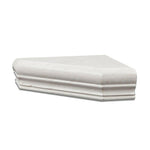 White Pearl / Botticino Marble Hand-Made Custom Shower Corner Shelf - Honed White Pearl / Botticino Marble Hand-Made Custom Shower Corner Shelf - Honed - American Tile Depot