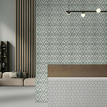 Array Gray & White Porcelain Matte Penny Round Mosaic Tile-American Tile Depot