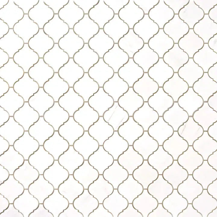 Bianco Dolomite Polished 3" Lantern Mosaic Tile-American Tile Depot