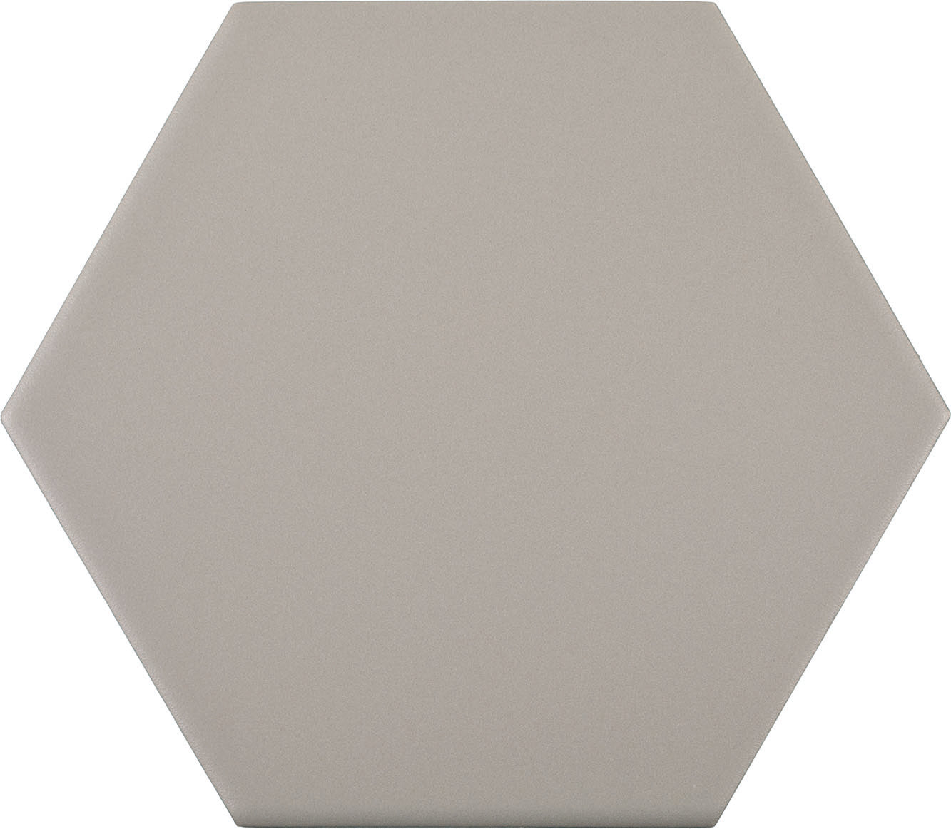 Brick Acero Matte Solid Color 5" Hexagon Porcelain Tile Brick Acero Matte Solid Color 5" Hexagon Porcelain Tile - American Tile Depot