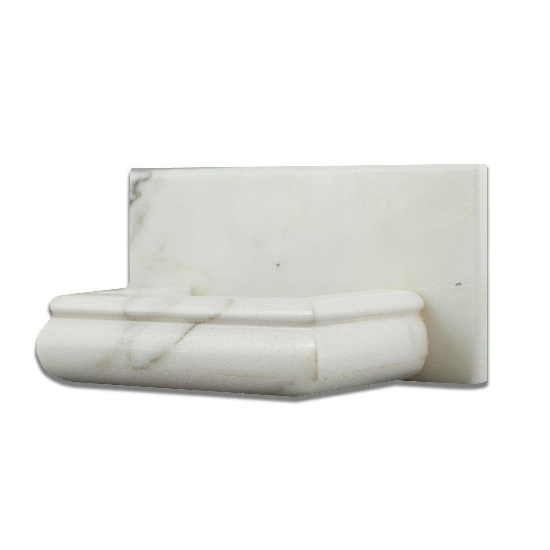 Calacatta Gold Marble Hand-Made Custom Soap Holder - Soap Dish - Honed-American Tile Depot