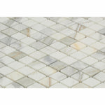Calacatta Gold Marble Polished 1" Diamond Mosaic Tile-American Tile Depot