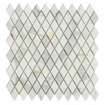 Calacatta Gold Marble Polished 1" Diamond Mosaic Tile-American Tile Depot