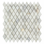 Calacatta Gold Marble Polished 1" Diamond Mosaic Tile-American Tile Depot