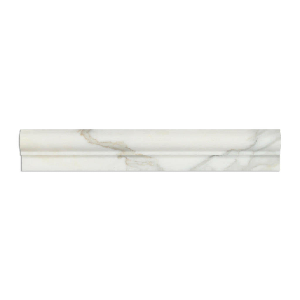 Calacatta Gold Marble Polished OG-1 Chair Rail Molding Trim - American Tile Depot