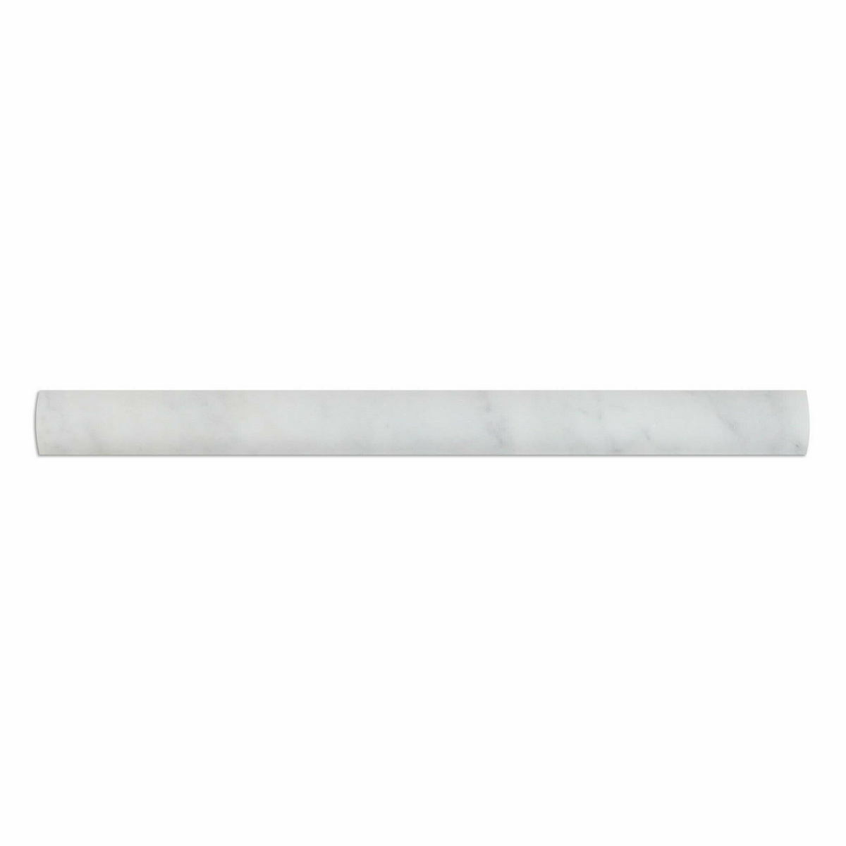 Carrara White Marble Honed Quarter - Round Trim Molding - American Tile Depot
