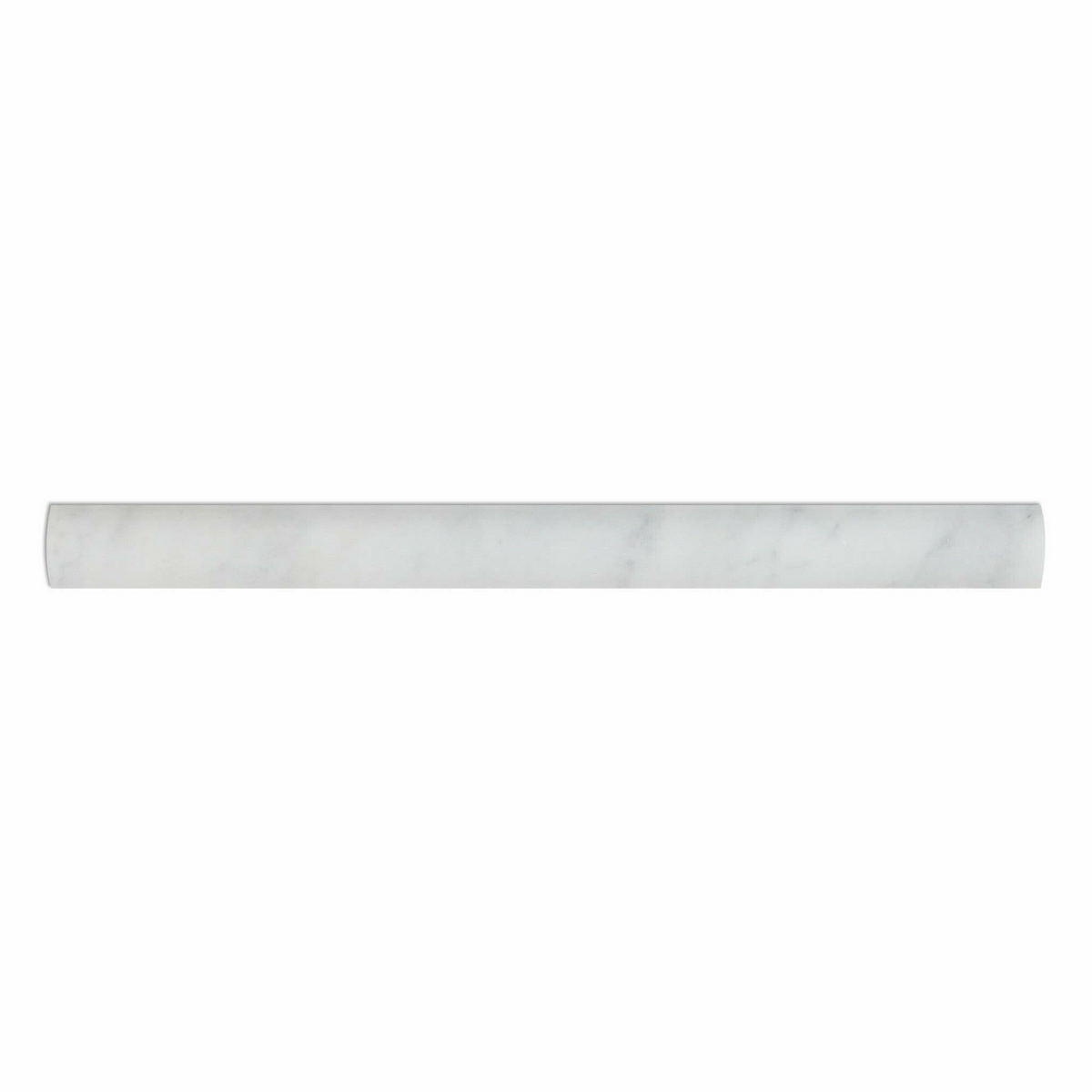 Carrara White Marble Honed Quarter - Round Trim Molding - American Tile Depot