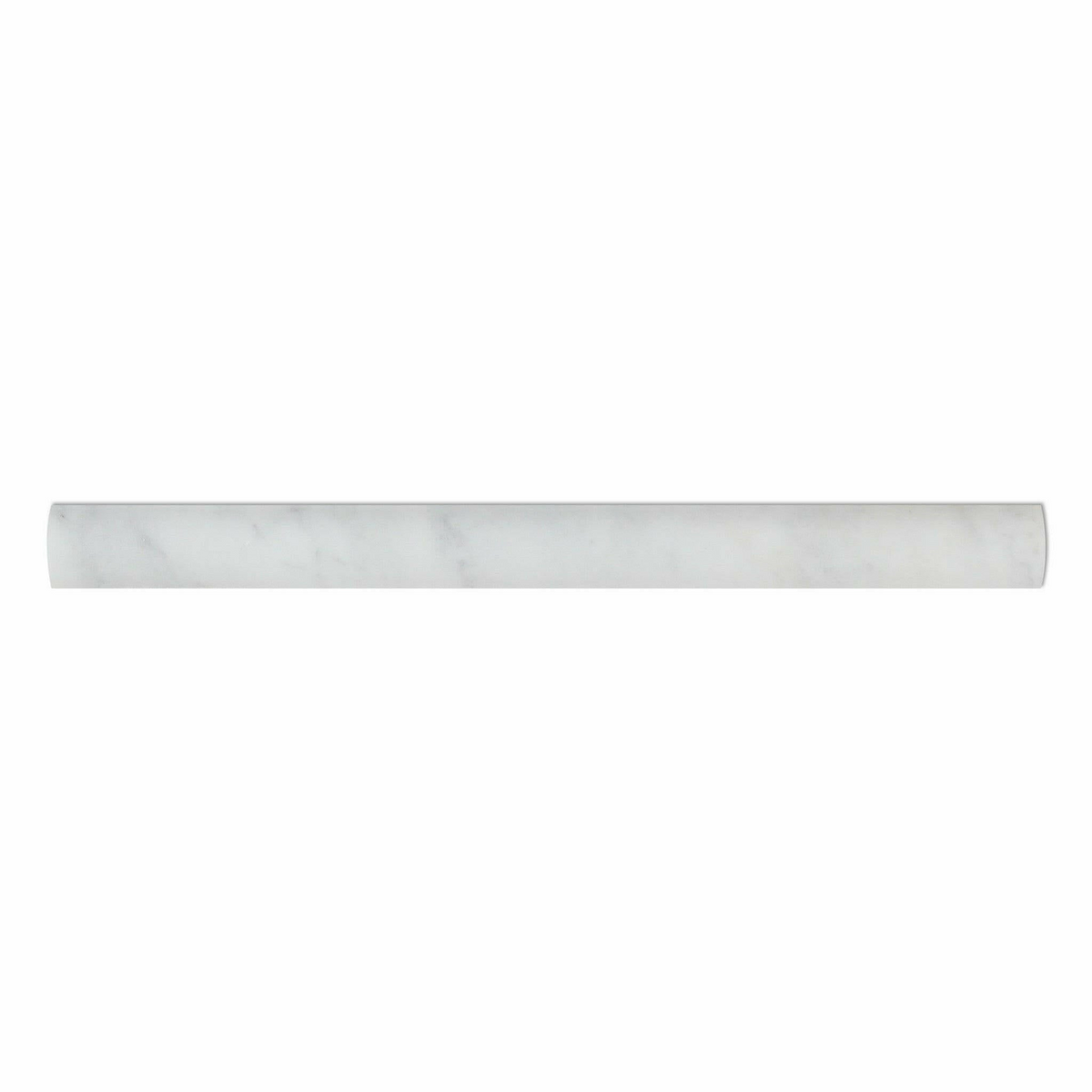 Carrara White Marble Honed Quarter - Round Trim Molding - American Tile Depot