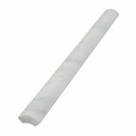 Carrara White Marble Honed Quarter - Round Trim Molding - American Tile Depot