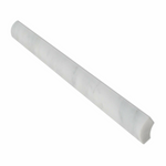 Carrara White Marble Honed Quarter - Round Trim Molding - American Tile Depot