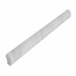 Carrara White Marble Honed Quarter - Round Trim Molding - American Tile Depot