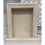 Crema Marfil Marble Hand-Made Custom Shampoo Niche / Shelf - LARGE - Honed-American Tile Depot