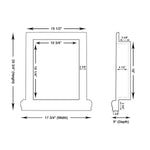 Crema Marfil Marble Hand-Made Custom Shampoo Niche / Shelf - LARGE - Honed-American Tile Depot