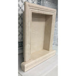 Crema Marfil Marble Hand-Made Custom Shampoo Niche / Shelf - LARGE - Honed-American Tile Depot
