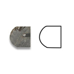 Emperador Dark Marble Polished 3/4 X 12 Bullnose Liner-American Tile Depot