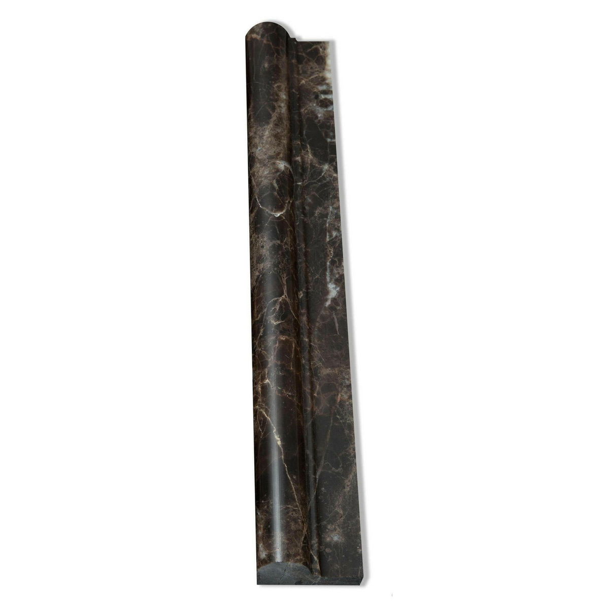 Emperador Dark Marble Polished OG-1 Chair Rail Molding Trim - American Tile Depot