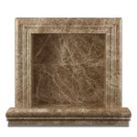 Emperador Light Marble Hand-Made Custom Shampoo Niche / Shelf - SMALL - Polished-American Tile Depot