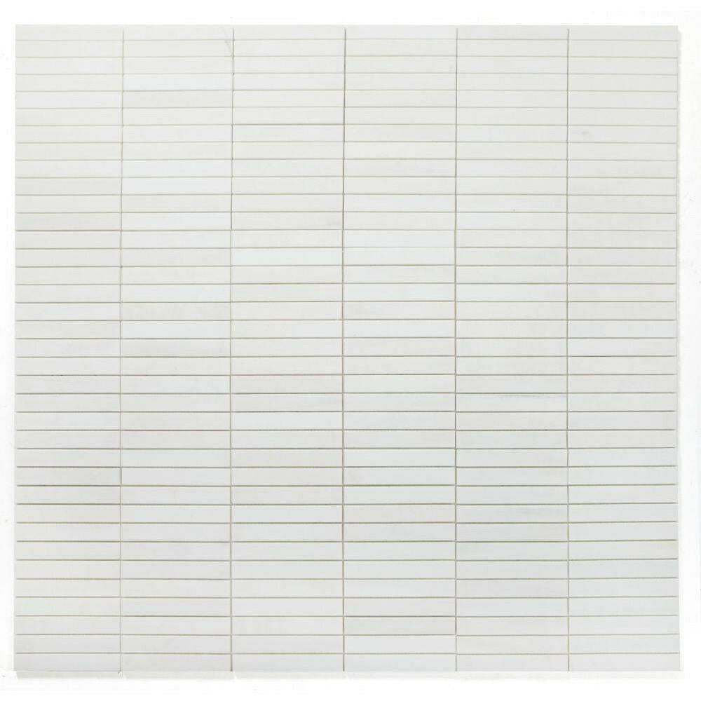 Groove Dolomite Honed Linear Marble Mosaic Tile-American Tile Depot