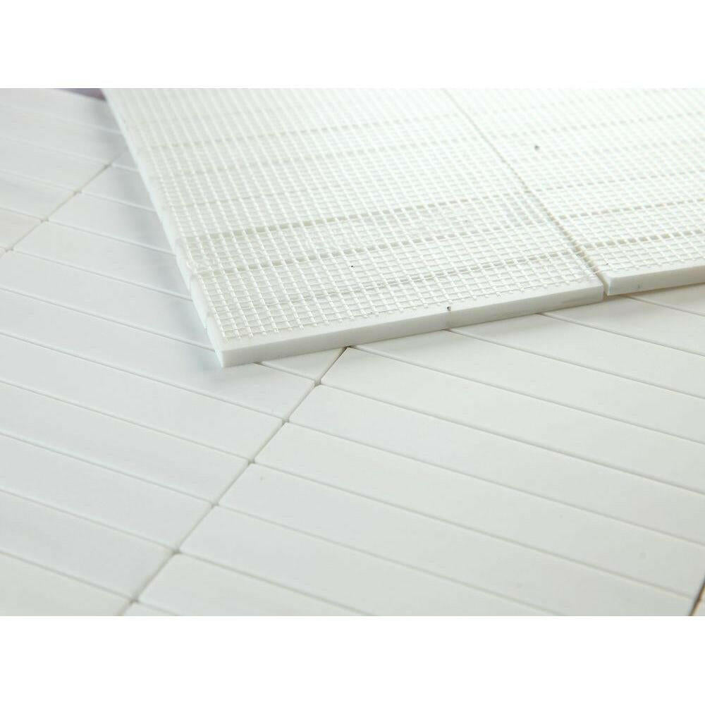 Groove Dolomite Honed Linear Marble Mosaic Tile-American Tile Depot