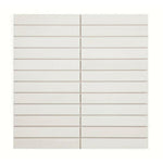 Groove Dolomite Honed Linear Marble Mosaic Tile-American Tile Depot