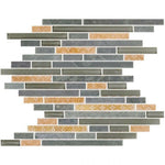 Horizon TK Light Grey Slate Linear Mosaic Tile Horizon TK Light Grey Slate Linear Mosaic Tile - American Tile Depot