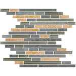 Horizon TK Light Grey Slate Linear Mosaic Tile Horizon TK Light Grey Slate Linear Mosaic Tile - American Tile Depot