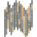 Horizon TK Light Grey Slate Linear Mosaic Tile Horizon TK Light Grey Slate Linear Mosaic Tile - American Tile Depot