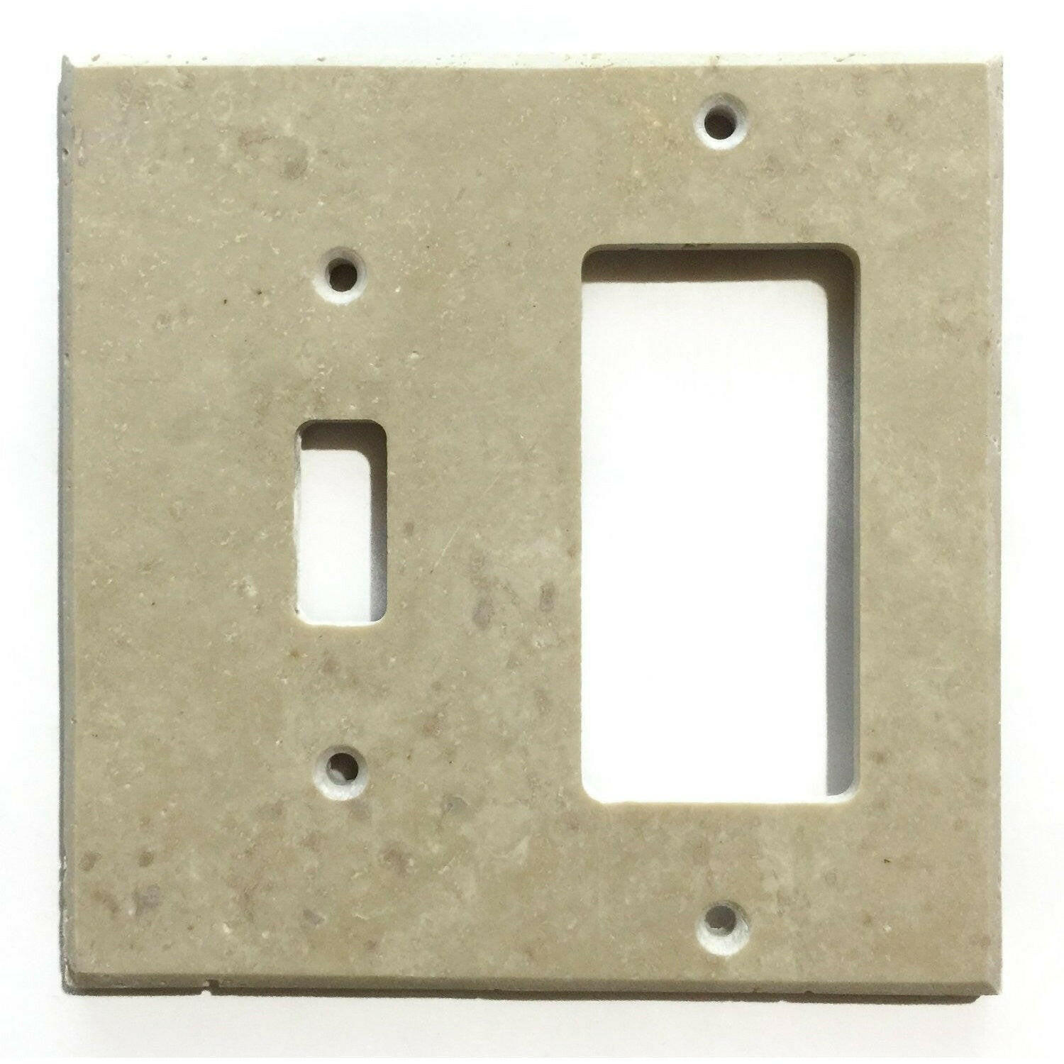 Tile Switch Ivory Travertine Toggle Rocker Switch Wall Plate / Switch Plate / Cove ...