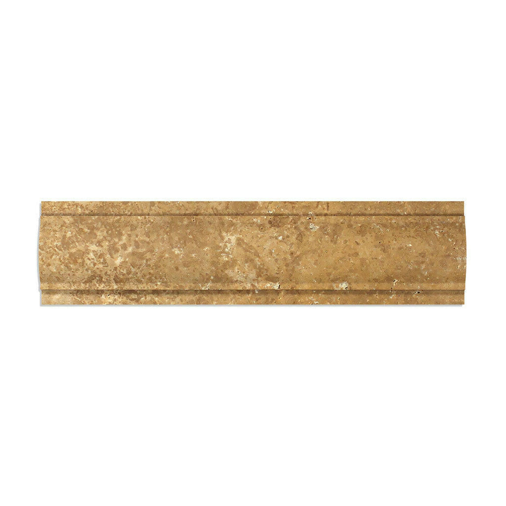Noce Travertine Honed Arch / Baldwin Trim Molding - American Tile Depot