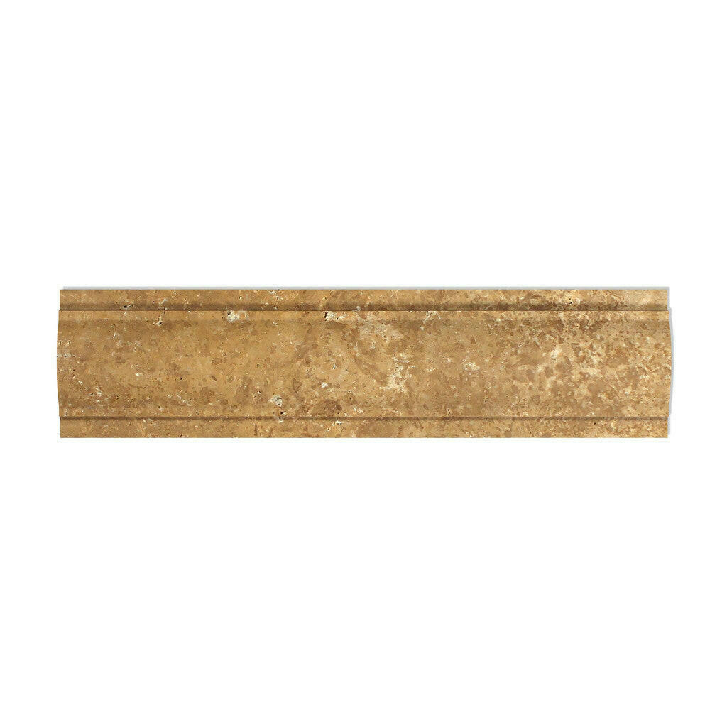 Noce Travertine Honed Arch / Baldwin Trim Molding - American Tile Depot