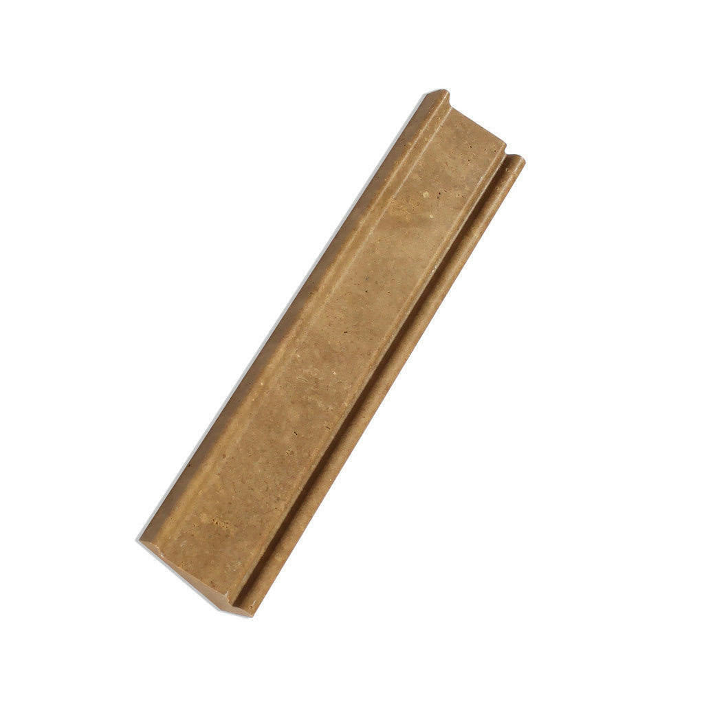 Noce Travertine Honed Crown - Mercer Molding Trim - American Tile Depot