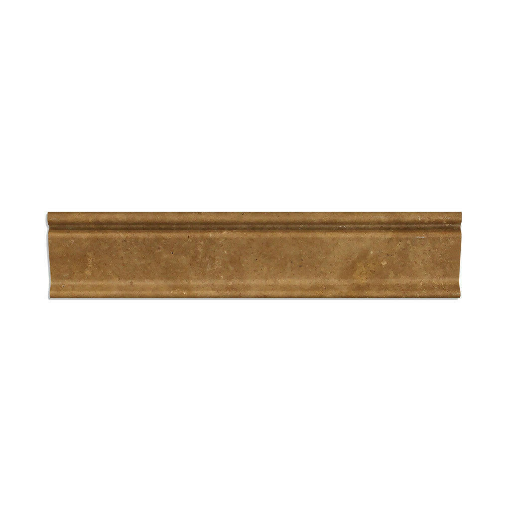 Noce Travertine Honed Crown - Mercer Molding Trim - American Tile Depot
