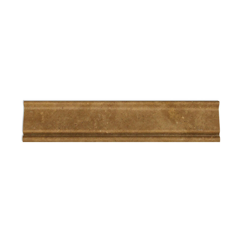 Noce Travertine Honed Crown - Mercer Molding Trim - American Tile Depot