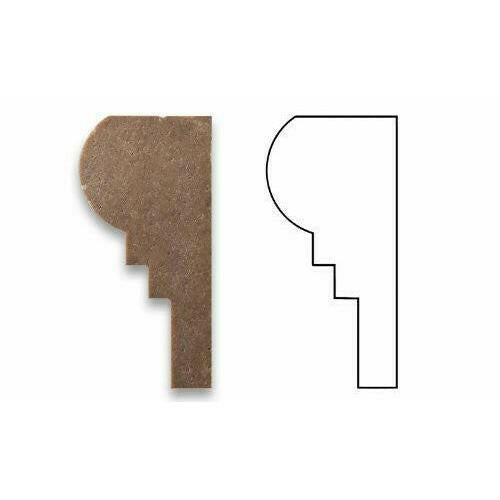 Noce Travertine Honed OG-2 Chair Rail Molding Trim-American Tile Depot