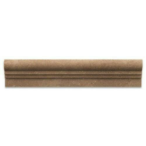 Noce Travertine Honed OG-2 Chair Rail Molding Trim-American Tile Depot