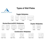 Noce Travertine Quadruple Toggle Switch Wall Plate / Switch Plate / Cover - Honed-American Tile Depot
