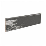 3x12 Faience Taupe Glossy Ceramic Bullnose Tile - American Tile Depot