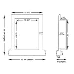Thassos White Marble Hand-Made Custom Shampoo Niche / Shelf - LARGE - Honed-American Tile Depot