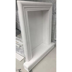 Thassos White Marble Hand-Made Custom Shampoo Niche / Shelf - LARGE - Polished-American Tile Depot