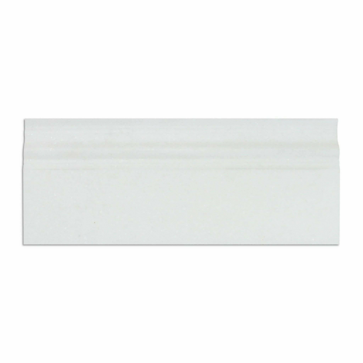 Thassos White Marble Polished Baseboard Trim Molding - American Tile Depot