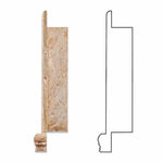 Valencia Travertine Hand-Made Custom Shampoo Niche / Shelf - LARGE - Honed - American Tile Depot