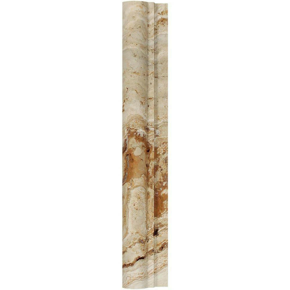 Valencia Travertine Honed OG-1 Chair Rail Molding Trim - American Tile Depot